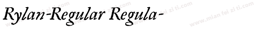 Rylan-Regular Regula字体转换